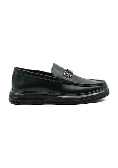 Tuna Hakiki Deri Siyah Loafer Erkek Ayakkabı - Eva/tpu Taban 2713 Siyah