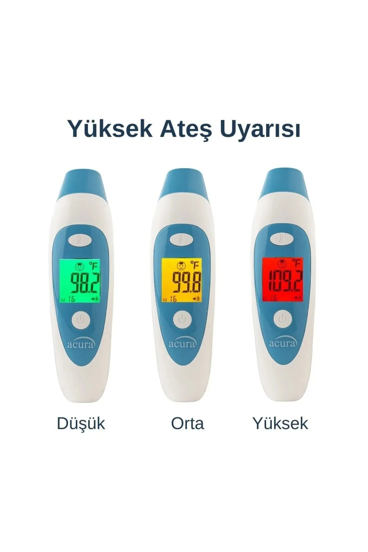 Ac-9080k Konuşan Koldan Tansiyon Aleti + Çanta+pil Hediyeli Ac-9280 Kulaktan & Alından Ateş Ölçer
