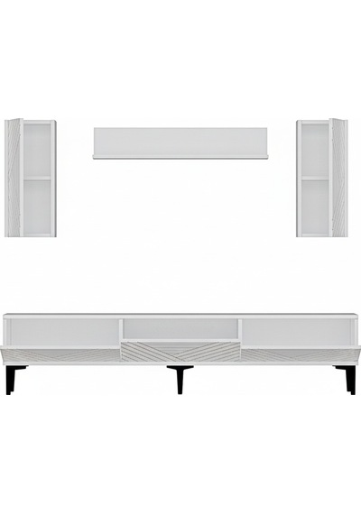 Tvr1802b - Ferrotvr180 Tv Ünitesi Takımı Beyaz 180cm Beyaz