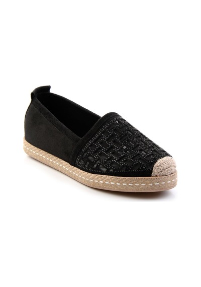 Bambi Siyah Kadın Espadril K01117090802 Siyah