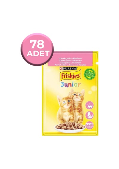 Tavuklu Yavru Yaş Kedi Maması 85 Gr X 78 Adet