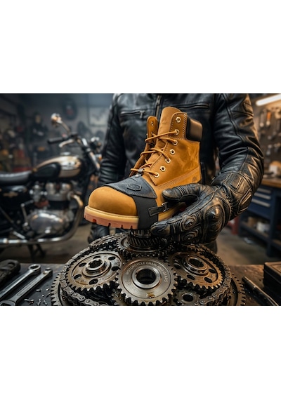 Mtndizlik Shiftarmor Motosiklet Ayakkabı Koruyucu ,vites Ayakkabı Koruyucu,motorcycle Shoe Protector,motosiklet Deri Aksesuar %100 Doğal Deri Tekbeden