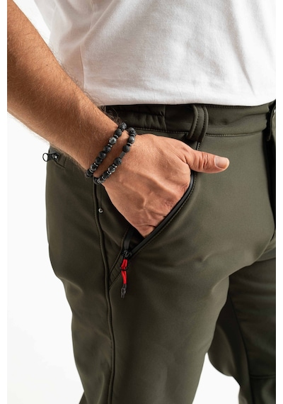 Longberg Kışlık Içi Polarlı Su Ve Rüzgar Geçirmez Softshell Pantolon Haki Prs-1779 Haki
