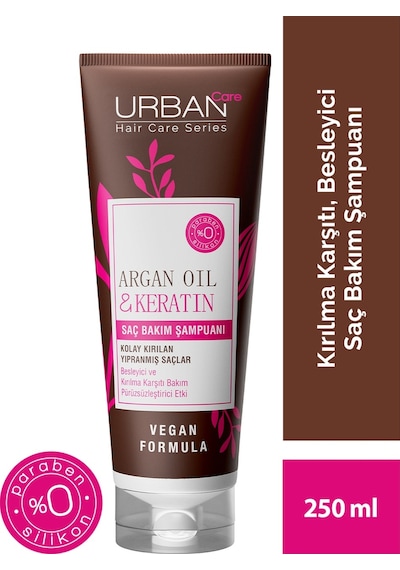 Urban Care Argan Oil & Keratin Saç Bakım Şampuanı 250 ML