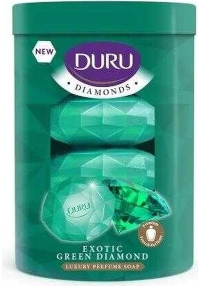 Duru Diamonds Exotic Green Diamond Katı Sabun Yeşil 4 x 90 G