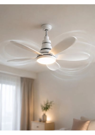 Ayarlanabilir Parlaklık Özellikli Led Tavan Vantilatörü Süper Sessiz Motor Teknolojisi Ve Güçlü Hava