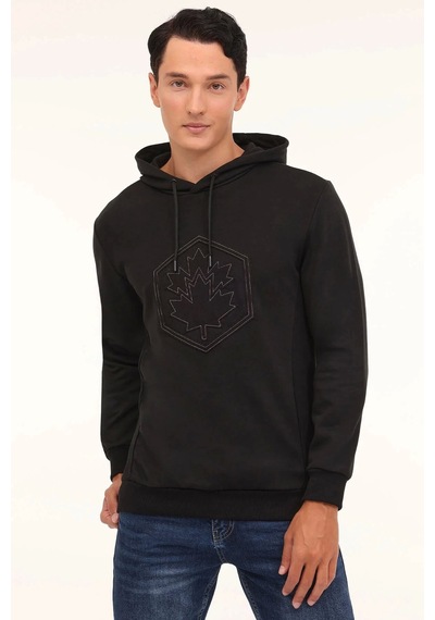 Lumberjack A10188949208010 Siyah Erkek Sweatshirt Siyah