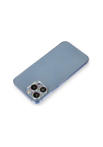 Tedar Apple Uyumlu iPhone 12 Pro Max Shine Kamera Lens Koruma Cam - Rainbow Najmaddin Standart