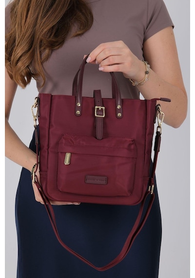 Silver Polo Sp1218 Kadın El Çantası Saten Bordo-bordo