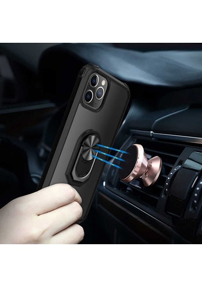 Apple Uyumlu iPhone 12 Pro Max Tam Korumali Yüzüklü Renkli Kenarli Manyetik 521972949