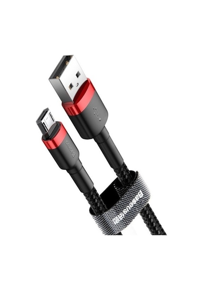 Baseus Cafule Cable Usb For Micro 2.4a 1 M Siyah-kırmızı