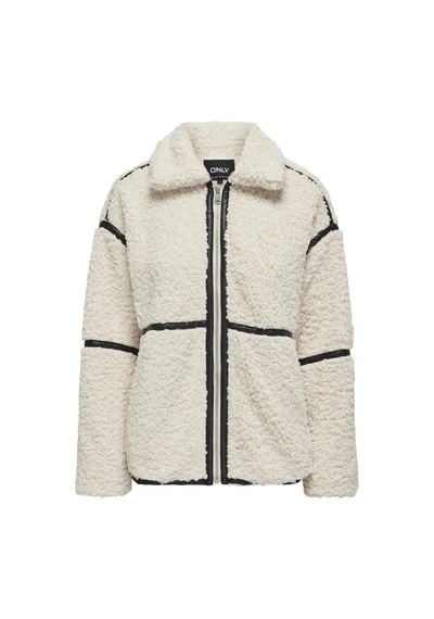 Only 15322440 Onlparıs Teddy Jacket Whıte Sand Kadın Mont Beyaz