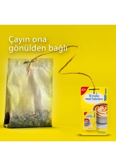 Fibrelle Sukralozlu Tablet Tatlandırıcı 100'lük Cep 2 Adet