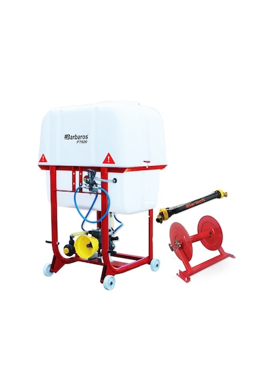 Bartec PT600-D Şaftlı 3 Membran Pompalı Makaralı Pülverizatör 600 Litre