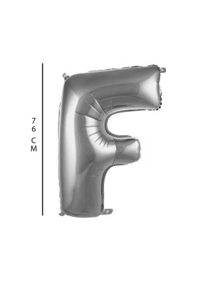 Partylandtr Gümüş 76 Cm. F Harfi Folyo Balon