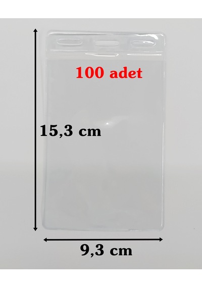 Yaka Kartı Poşeti 15.3X9.3 Cm 100 Adet