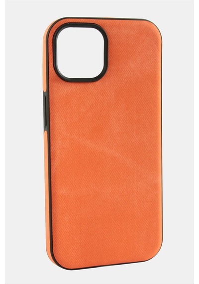 Apple iPhone Uyumlu 12/12 Pro Nubuk Lüx Velvet Silikon Kılıf Turuncu
