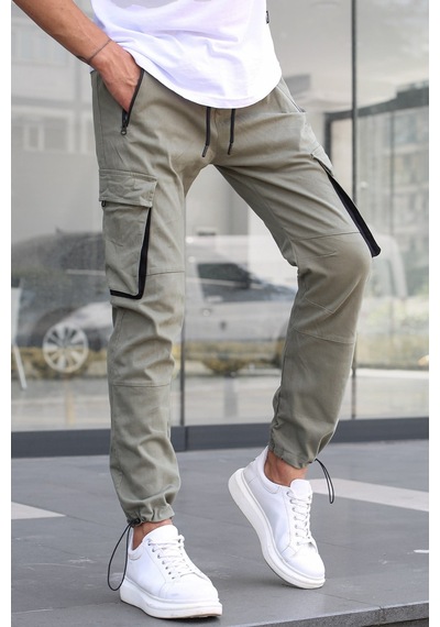Madmext Açık Yeşil Kargo Cep Jogger Pantolon 5791 Açık Yeşil