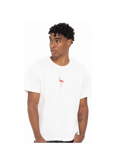 Watchofroyal Flamingo T-shirt Beyaz