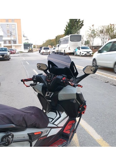 Motocam Honda Forza 250 Ön Cam 2021-2026 Model 47cm Füme Renkli 4mm Uzun