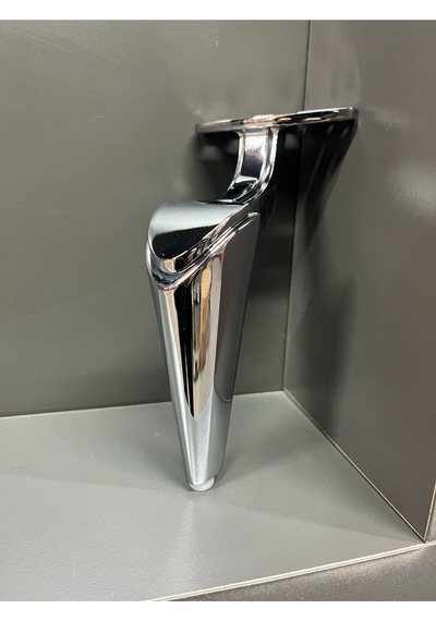Belek Metal Ayak 25cm Krom Koltuk Dolap Komidin Şifonyer Modern Tv Ünite Modern Mobilya Puf Gümüş