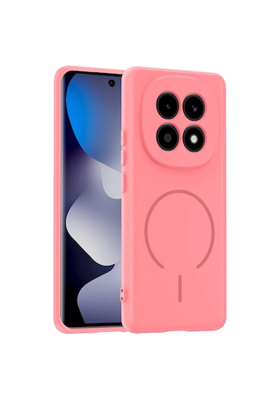 Maks Technology Redmi Note 15 4g Kılıf M-safe Şarj Özellikli Mkst Meta Kapak - Rose Pembe