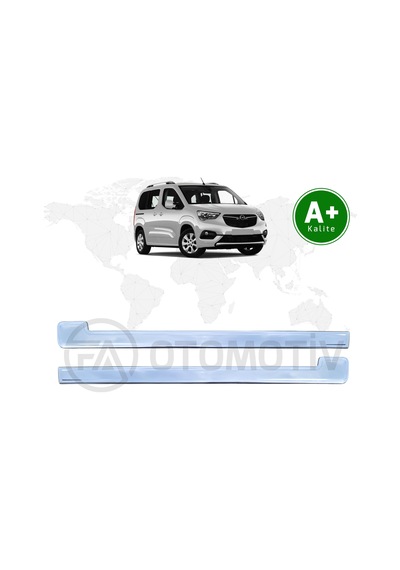 Opel Combo Krom Sürgü Çıtası 2 Parça 2019 Model Ve Sonrası