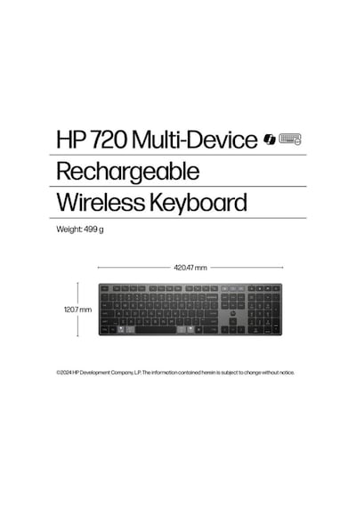 Hp 720 Çoklu Cihaz Şarj Edilebilir Kablosuz Klavye 9t5b1aa Hp 720 Çoklu Cihaz Şarj Edilebilir Kablosuz Klavye 9t5b1aa