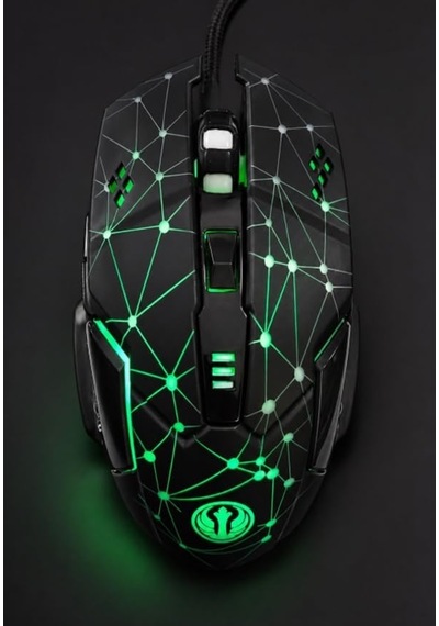 Gmx7 Rgb Gaming Mouse, 7 Tuşlu, Kablolu Usb, Gökkuşağı Led Aydınlatmalı, Optik Oyuncu Mouse, Stalker Warrior Siya Diğer