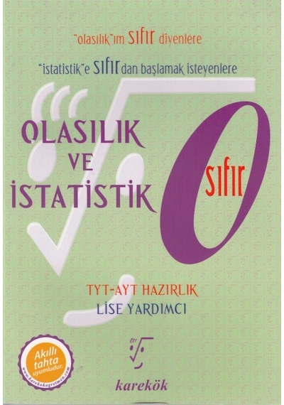 Olasılık ve İstatistik 0-TYT AYT Hazırlık Lise Yardımcı- Karekök Eğitim Yayın