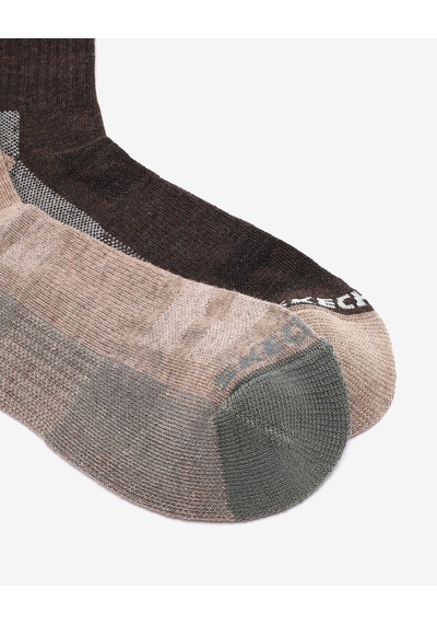 Skechers 1/2 Terry Traıl Qtr Crew - 2'li Paket Erkek Çorap Erkek Medium Brown Çorap S118740-210 Kahverengi