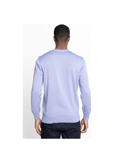 Tudors Slim Fit Dar Kesim Bisiklet Yaka Erkek Kazak-25833-Lila