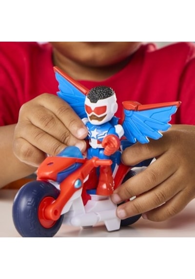 Captain America Aksiyon Figürü Ve Super Bike Seti, Eğlenceli Oyun