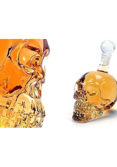 Crystal Head Kuru Kafa Cam Şişe 350 Ml Renkli