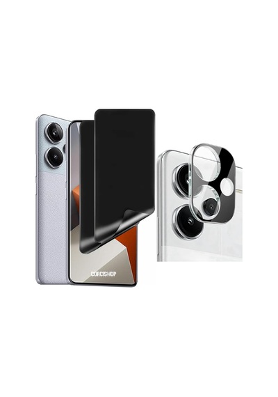 Xiaomi Redmi Note 13 Pro Plus 5g Tam Kaplayan Hayalet Gizli Nano Ekran Koruyucu + Kamera Koruyucu
