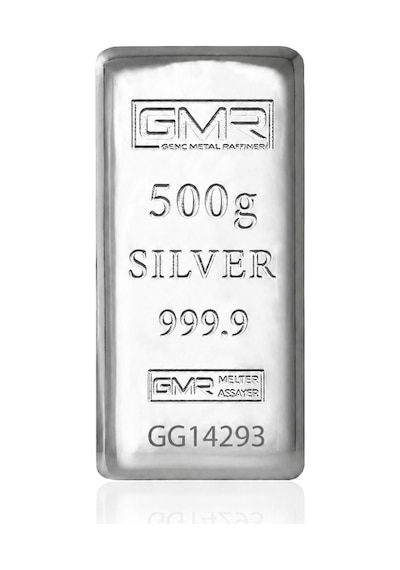 Agakulche 500 Gram 999.9 Ayar Gmr Külçe Gümüş