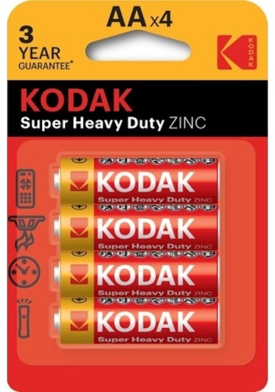 Kodak 4 Adet Shrink Çinko Karbon Kalem Pil-aa