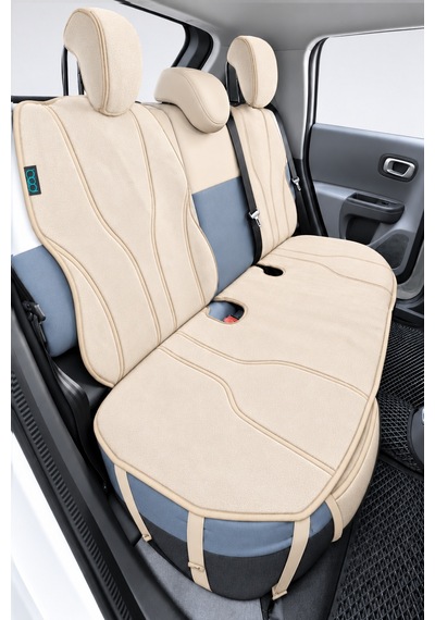 Bod Fiat Grande Panda Elektrikli Oto Koltuk Koruyucu Kılıf 2025-sonrası Latmos Serisi Bej
