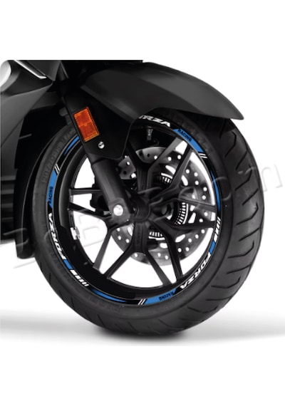 Honda Forza Sticker Jant Dışı Şerit Baskılı Mavi