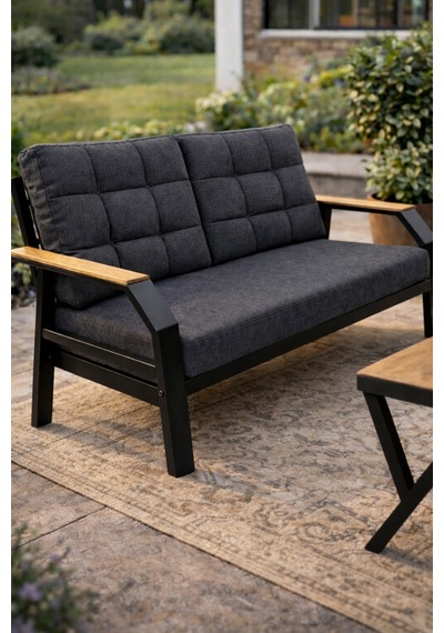 Ard & Garden Kavacık 2+1+1 Masalı Gri Bahçe Oturma Takımı Balkon, Teras, Veranda, Minderli Metal Koltuk Takımı Antrasit Ard & Garden Kavacık 2+1+1 Masalı Gri Bahçe Oturma Takımı Balkon, Teras, Veranda, Minderli Metal Koltuk Takımı Antrasit