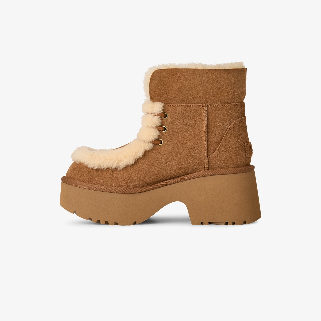 Ugg Esmee Lace Up Kadın Kahverengi Bot 026 1171532 Kahverengi