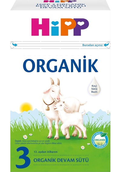 3 Organik Keçi Sütü Bazlı Devam Sütü 400 Gr