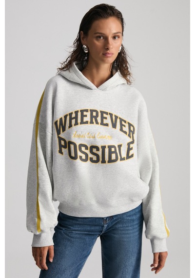 Grımelange Possıbılıty Kadın Nakışlı Baskılı Kapüşonlu Grimelanj Sweatshirt