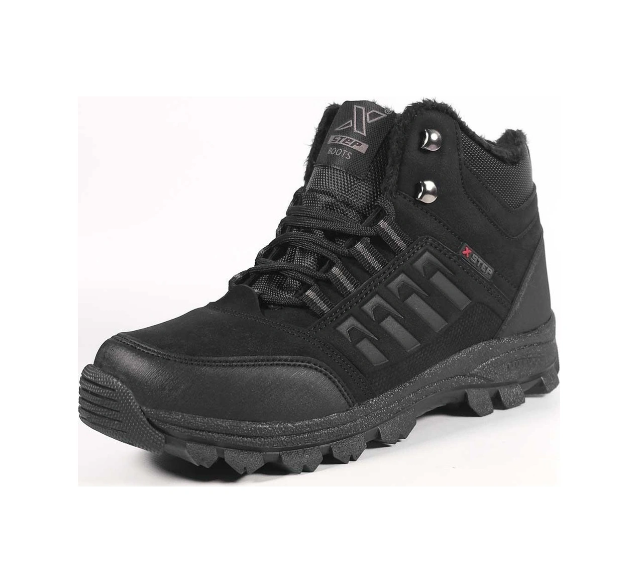 X-step Poliüretan Füme Erkek Suya Dayanıklı Outdoor Bot - Siyah - 38 Siyah