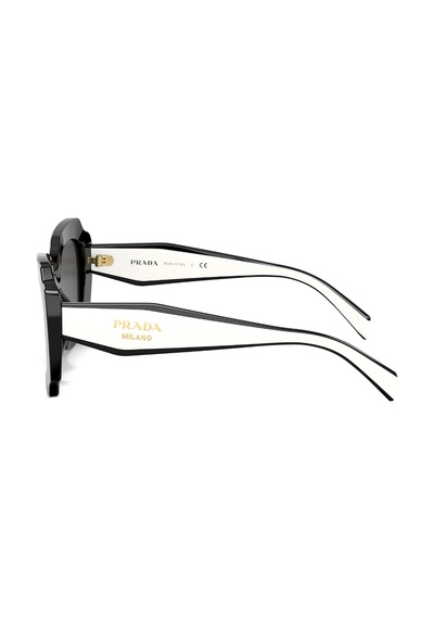Prada 16Y 09Q-5S0 52 Kadın Siyah Köşeli Çerçeve Güneş Gözlüğü
