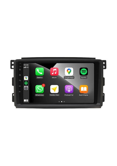 Mercedes Fortwo - Forfour Araç Multimedya Android Ekran Carplay Double Teyp 4+64 9" 04-10 Black Cadence