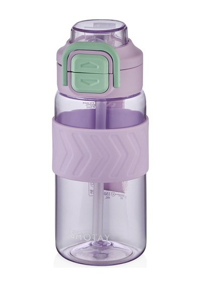 Shotay St-7234 600ml Mor Pipetli Tritan Matara Mor