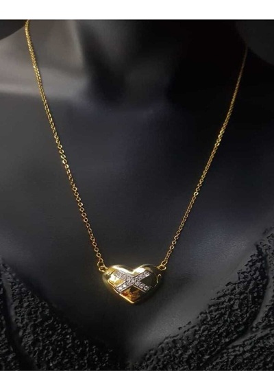 Vog Tiffany Model Sarı Renk 24 Ayar Altın Kaplama Sevgiliye,eşe,anneye,arkadaşa Hediye Çelik Kolye Sarı