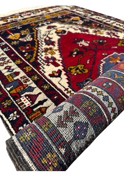 El Dokuma Sıfır Yahyalı Seccade 94x160 Kırmızı Kök Boya Namazlık