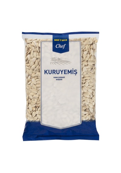 Metro Chef Kabak Çekirdeği 1 Kg - Eşit Boy, Gdo'suz, İdeal Kavrulmuş 3'li Ekonomik Paket - 3 Ad Tarı